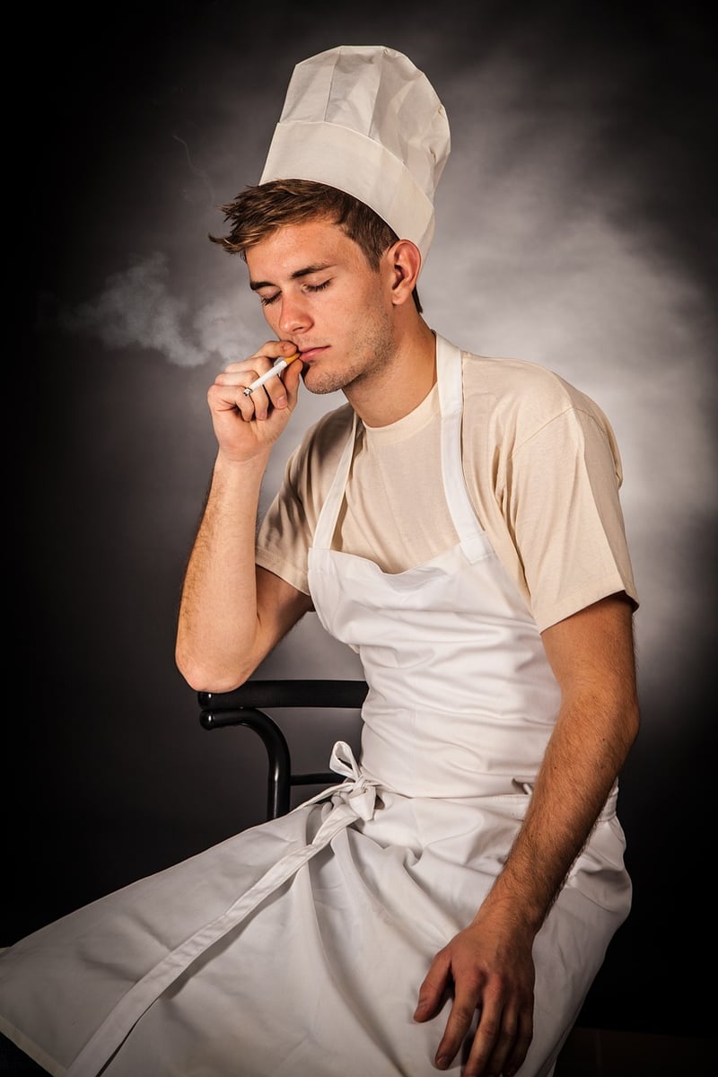 Professional chef at work
